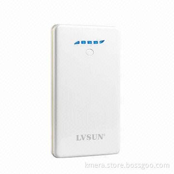 External power pack LS-B800/8,000mAh high capacity/ultra slim/LED flashlight/dual USB output